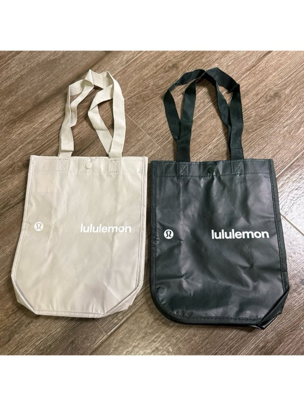 Lululemon Logo Snap Tote Bag Set Small Shopping Carry Bag for Lunch or shoes